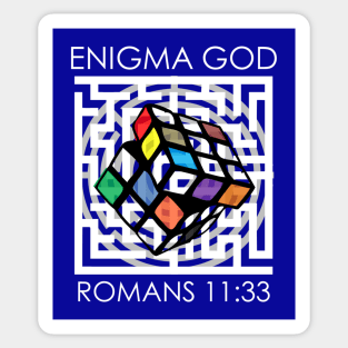 Enigma God Christian Shirts Sticker